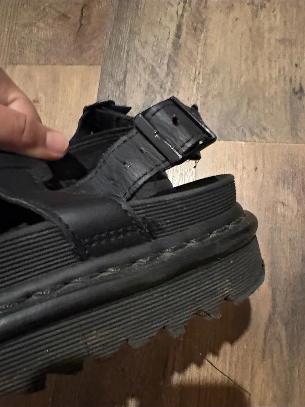 Dr Marten’s Black Strappy  Sandals
